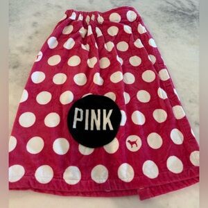 Victoria Secret Pink Polka Dot Towel Wrap